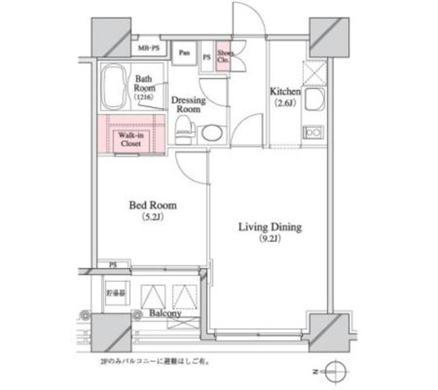 【間取り】 | パークキューブ八丁堀