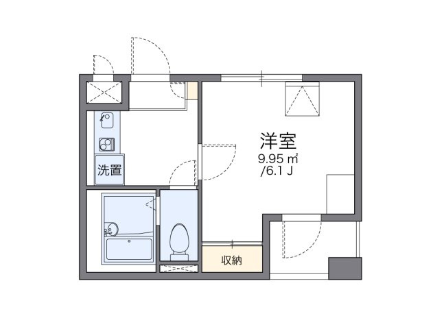 レオパレスアストラーレ茶屋町東の間取り