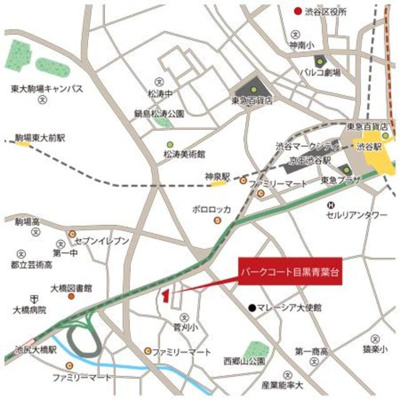 【地図】 | パークコート目黒青葉台ヒルトップレジデンス