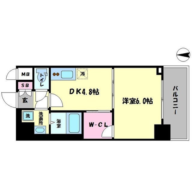 リッツ難波南Ⅱの間取り