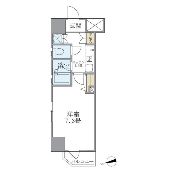 コート新御徒町の間取り