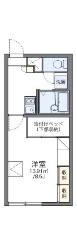 レオパレス白樺の間取り