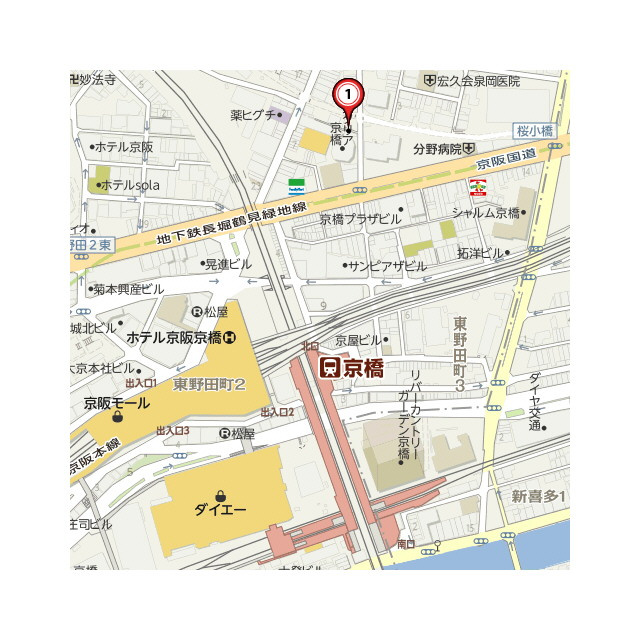 ウィスタリア京橋のその他|マップ