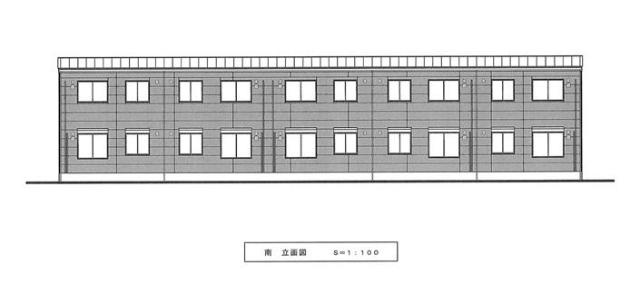 越谷市千間台西５丁目アパート新築工事の外観|完成予想図