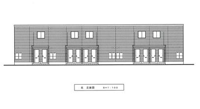 越谷市千間台西５丁目アパート新築工事の外観|完成予想図