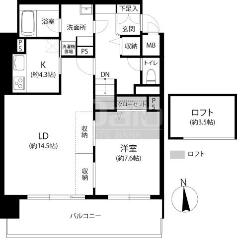 【間取り】 | リフェスタ渡辺通