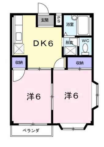 【間取り】 | グリーンハイツ雅Ａ