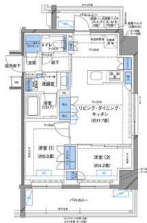 【間取り】 | ラティエラ横濱大通り公園