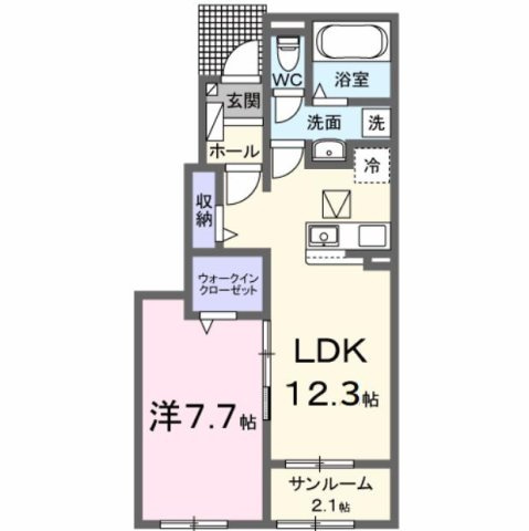 黒川アパートの間取り