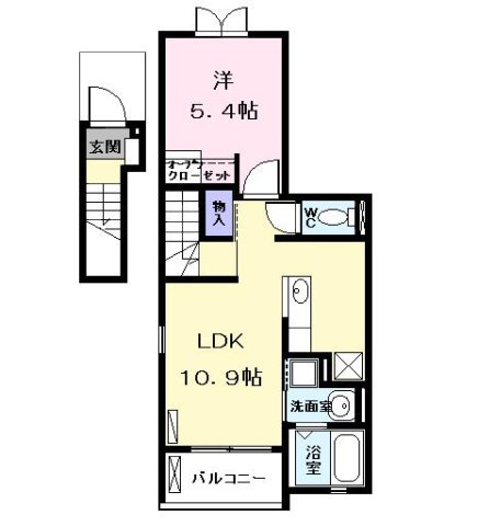レジデンス　フジⅢの間取り