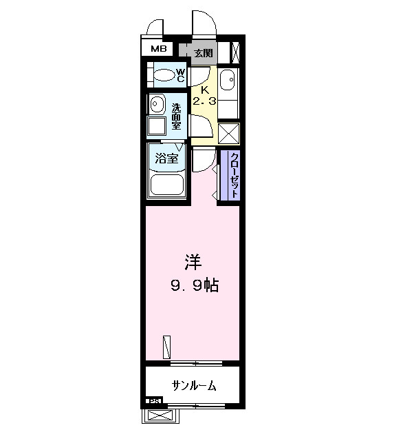 アモーレ篠原橋の間取り
