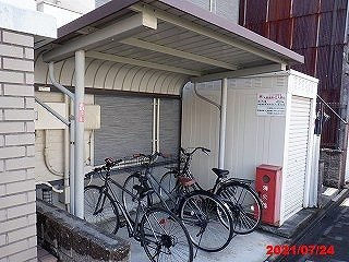 レオパレス大門のその他|屋根付き駐輪場