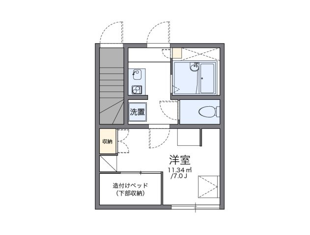 レオパレス大門の間取り
