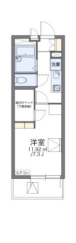 レオパレス中島町の間取り