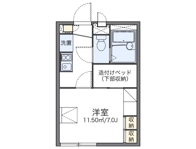 レオパレス本宮公園の間取り