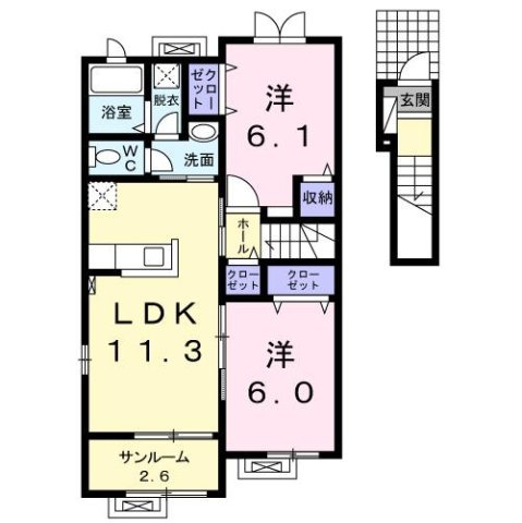 【間取り】 | ラフィネⅣ
