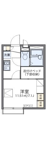 レオパレス多摩ハッピーランドの間取り