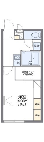 レオパレスビアンコの間取り