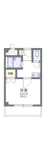レオパレス花つるみⅡの間取り