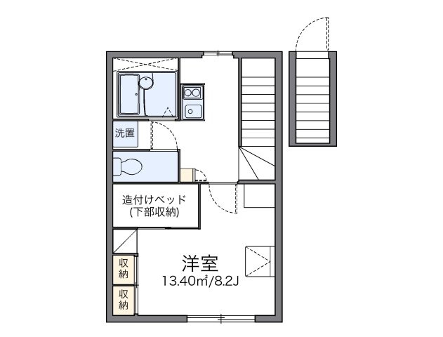 レオパレスいずみの間取り