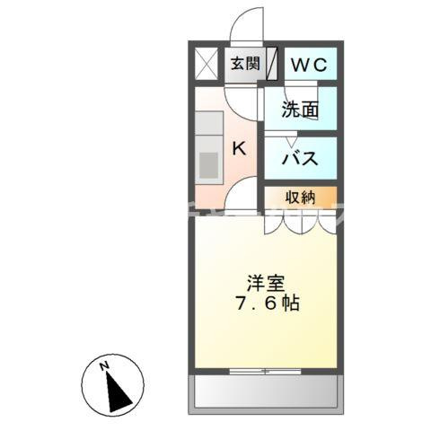 SUN COURT.K（サンコート．ケー）の間取り