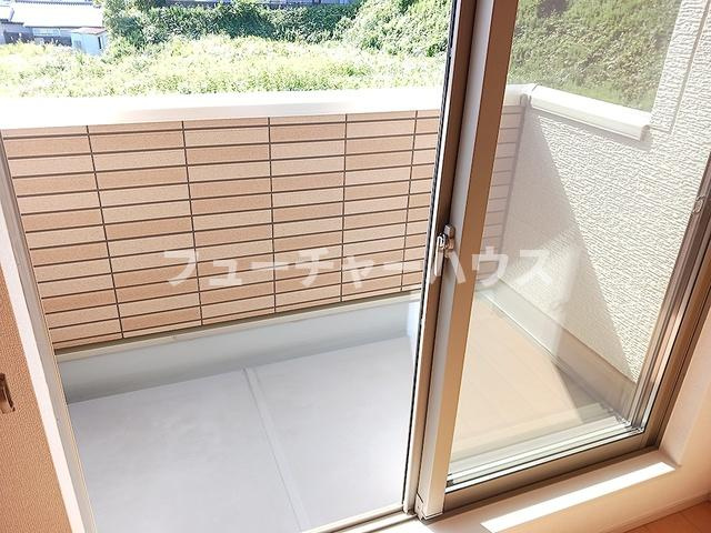 エスポワールなめかわＢのバルコニー