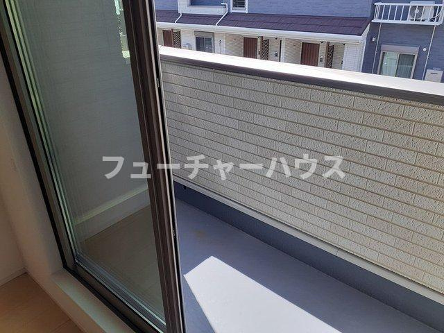 ラフレシールＣのバルコニー|バルコニー付きです