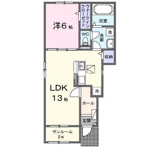 ルシエルⅠの間取り