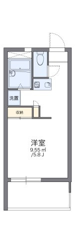 レオパレスブライトの間取り|代表的な間取のため実際の間取とは異なる場合があります