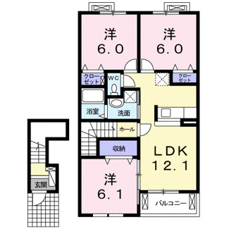 【間取り】 | アーバングレイスⅤ