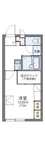レオパレスコンフォール石橋Ｃの間取り