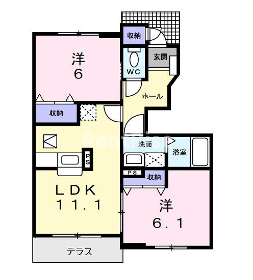 スタジオーネリーヴァＡの間取り