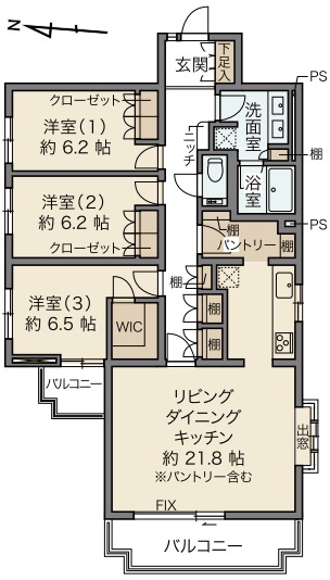 テラス池田山の間取り