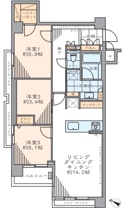 チサンマンション千石の間取り