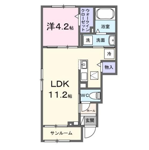 エトワールＢの間取り