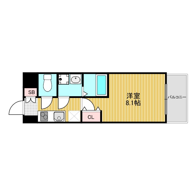アドバンス新大阪3　仲介手数料無料の間取り