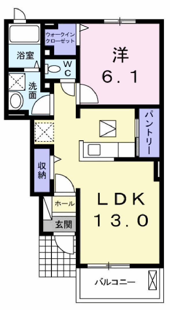プレゾンⅠの間取り