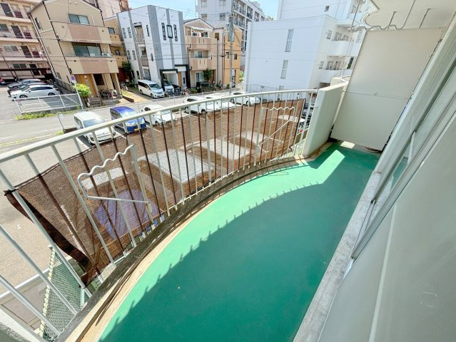 ハマハイツのバルコニー