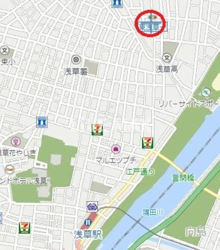 【地図】nido ASAKUSA