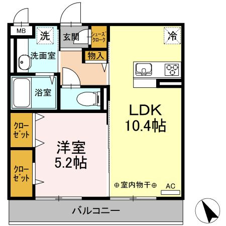 BLESS港南上大岡　A棟の間取り