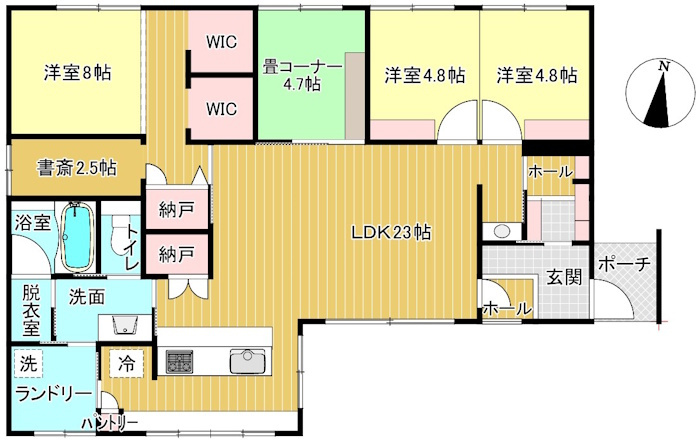 中古住宅　日野南5丁目の間取り