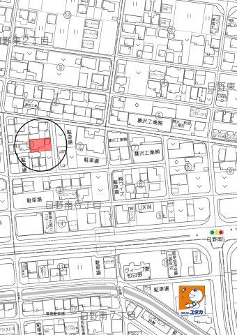 中古住宅　日野南5丁目の地図