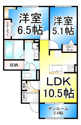 ベルデ・Sの間取り