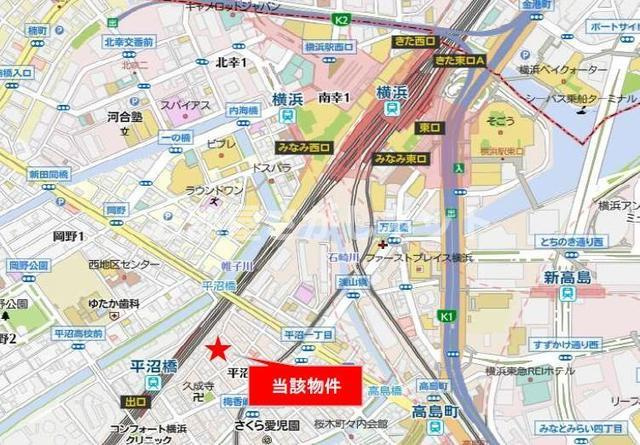 オープンブルーム横浜【おとり物件なし】#学生・社会人にオススメ！初期費用分割払いOK！の地図