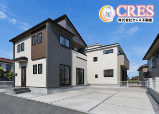 【外観】 | ☆☆☆新築分譲　郡山市富田町西原TE　全２棟！！ | ※完成イメージです♪平日のご案内大歓迎です♪
街並みに映える洗練デザイン♪