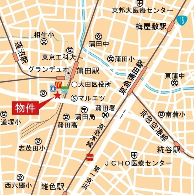 クオリタス蒲田の地図|地図