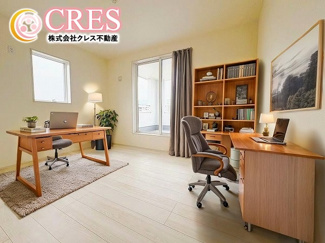 【洋室】 | ☆☆☆新築分譲　郡山市安積西長久保　全２棟-①！！　長期優良住宅♪  | ２階洋室4部屋
※実際に現地に家具はおかれておりません。また価格に家具は含まれておりません。(作成CG)
