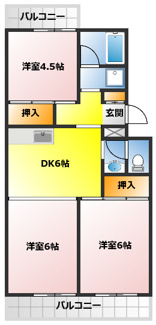 【間取り】 | ＪＵＮ上福岡