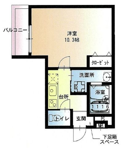 フジパレス兵庫須佐野Ⅰ番館の間取り
