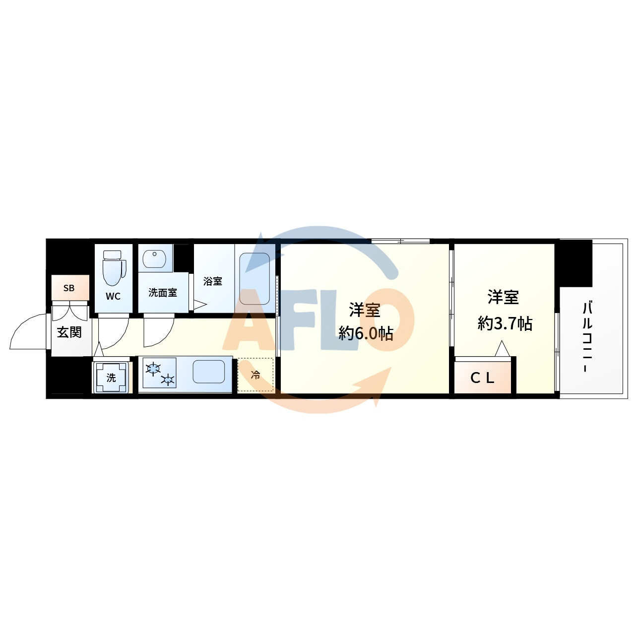 ルオーレプラス新大阪サウスの間取り|LUORE+新大阪SOUTH　間取り